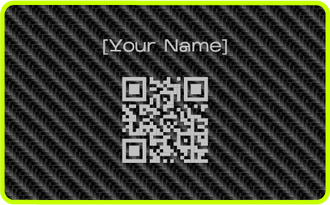Carbon NFC Card back